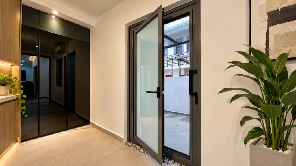 2 in 1 Swing Door Johor Bahru by CT Aluminium