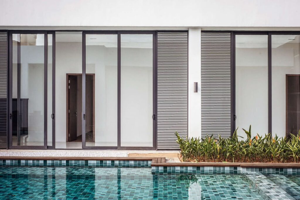 Aluminium sliding door installation at Leisure Farm, Johor by CT Aluminium